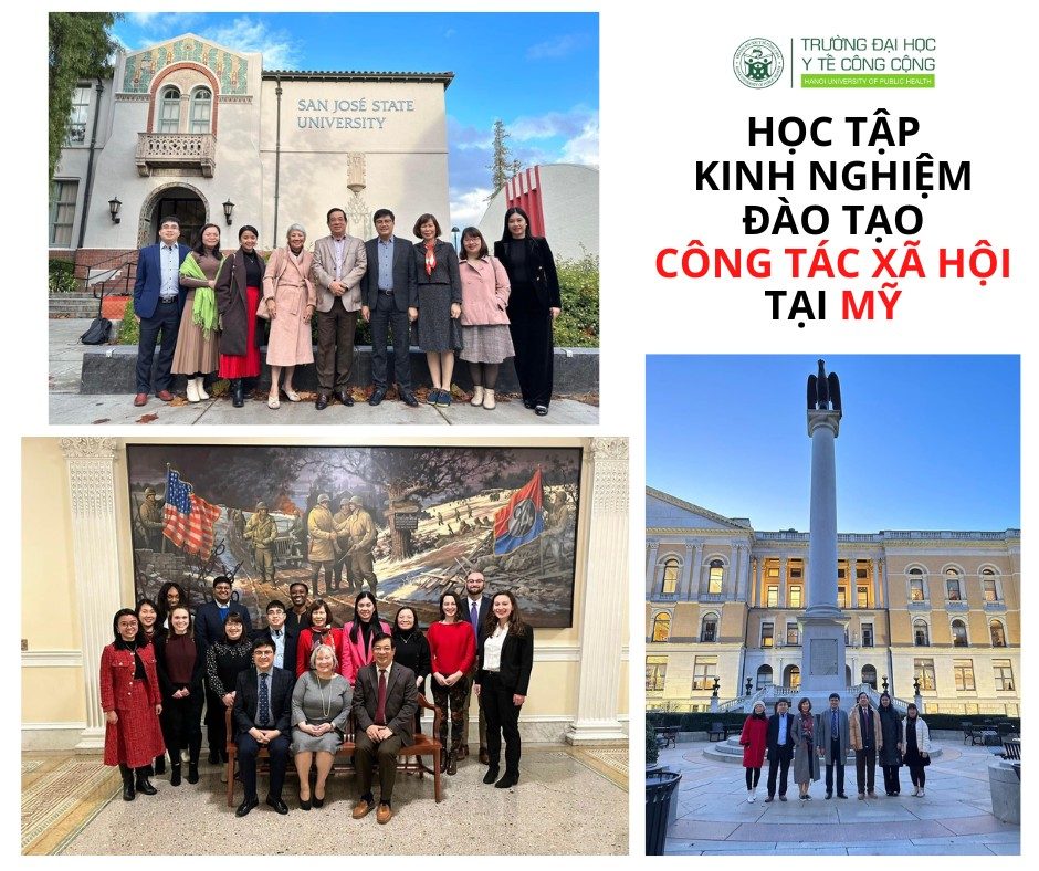 Giảng viên Trường Đại học Y tế công cộng học tập kinh nghiệm giảng dạy Công tác xã hội tại Mỹ thông qua các dự án quốc tế